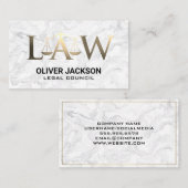 Law Justice Scales | advocaat Visitekaartje (Voorkant / Achterkant)