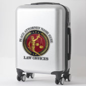 Law Kantoor Custom-Cut Vinyl Sticker (Koffer)