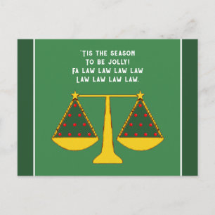 Law Kantoor Holiday Briefkaart