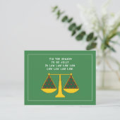 Law Kantoor Kerstfeestay Greeting Briefkaart (Staand voorkant)