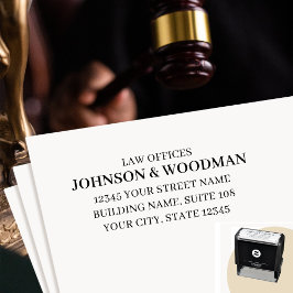 Law Kantoor Legal Professioneel Retouradres Zelfinktende Stempel