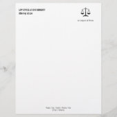 LAW KANTOOR Letterhead Briefhoofd Ontwerp (Voorkant)