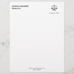 LAW KANTOOR Letterhead Briefhoofd Ontwerp