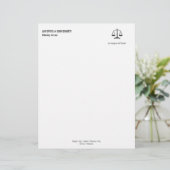 LAW KANTOOR Letterhead Briefhoofd Ontwerp (Staand voorkant)