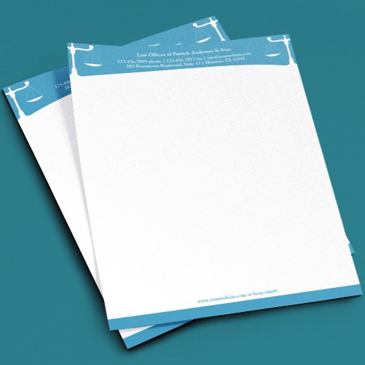 Law Letterhead Gepersonaliseerd Briefhoofd