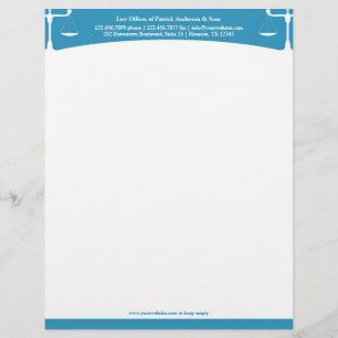 Law Letterhead Gepersonaliseerd Briefhoofd