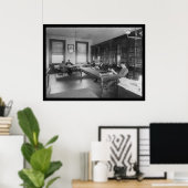 Law Library aan Howard University 1900 Poster (Thuiskantoor)