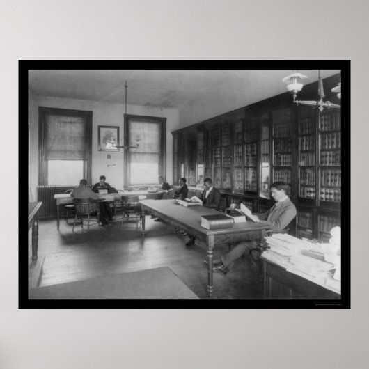 Law Library aan Howard University 1900 Poster (Voorkant)