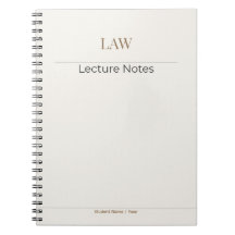 Law Notebook – Minimal Academic Edition