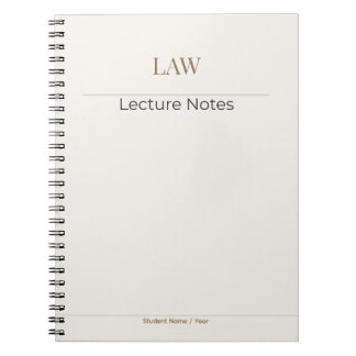 Law Notebook – Minimal Academic Edition Notitieboek