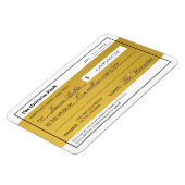 Law of Attraction Elegant Gold Abundance Check Magneet (Linkerzijde)