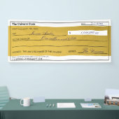 Law of Attraction Elegant Gold Abundance Check Spandoek (Beurs)