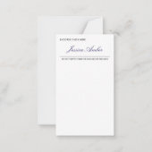 Law of Attraction Gold Manifestation Blank Check Notitiekaartje (Achterkant)