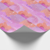 Law of Attraction Motivational Inspirational Pink Cadeaupapier (Hoek)