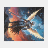 Law of Heaven Archangel Michael Fleece Deken (Voorkant (Horizontaal))