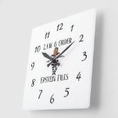 Law & Order Clock Vierkante Klok (Hoek)