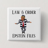 Law & Order-knop Vierkante Button 5,1 Cm (Voorkant)