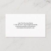 Law Pen Logo | lichtbruin leder Visitekaartje (Achterkant)