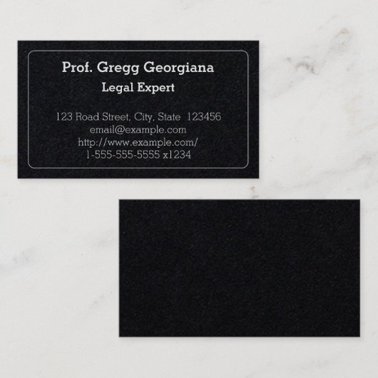 Law Professional Visitekaartje (Voorkant / Achterkant)
