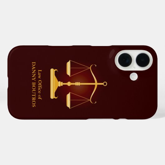 Law Scale Lawyer Case-Mate iPhone Case (Achterkant (horizontaal))