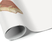 Law Scales Gavel Juridisch Antiek Patroon Cadeaupapier (Rol Hoek)