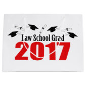 Law School Afstudeerder 2017 Afstuderen Gift Bag ( Groot Cadeauzakje (Voorkant)