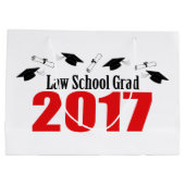 Law School Afstudeerder 2017 Afstuderen Gift Bag ( Groot Cadeauzakje (Achterkant)