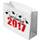 Law School Afstudeerder 2017 Afstuderen Gift Bag ( Groot Cadeauzakje (Achterkant Gekanteld)
