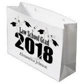 Law School Afstudeerder 2018 Afstuderen Gift Bag ( Large Cadeautasje (Achterkant Gekanteld)