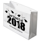 Law School Afstudeerder 2018 Afstuderen Gift Bag ( Large Cadeautasje (Voorkant Gekanteld)