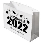 Law School Afstudeerder 2022 Afstuderen Gift Bag ( Groot Cadeauzakje (Achterkant Gekanteld)