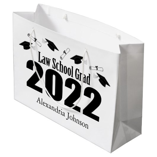 Law School Afstudeerder 2022 Afstuderen Gift Bag ( Groot Cadeauzakje