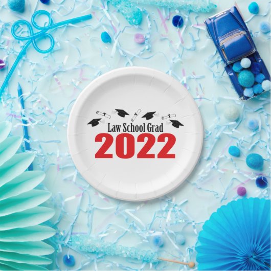 Law School Afstudeerder 2022 Petten & diploma's (r Papieren Bordje (Feest)