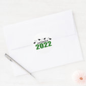 Law School Afstudeerder 2022 Petten en diploma's ( Ronde Sticker (Envelop)