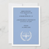 Law School Afstuderen aankondiging (Voorkant)
