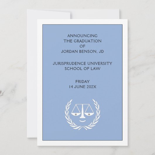 Law School Afstuderen aankondiging (Voorkant)