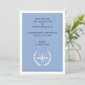 Law School Afstuderen aankondiging (Staand voorkant)