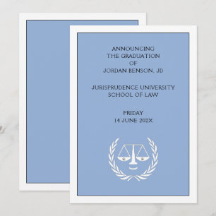 Law School Afstuderen aankondiging
