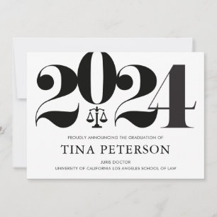 Law School Afstuderen aankondiging