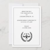 Law School Afstuderen aankondiging (Voorkant)