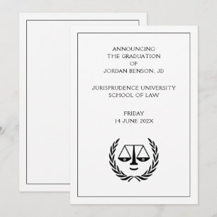 Law School Afstuderen aankondiging