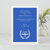 Law School Afstuderen aankondiging (Staand voorkant)