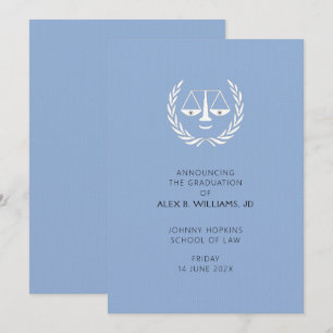 Law School Afstuderen aankondiging