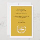 Law School Afstuderen aankondiging (Voorkant)