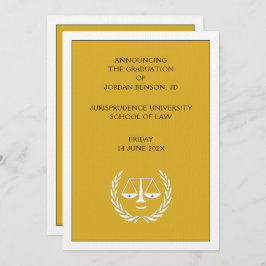 Law School Afstuderen aankondiging