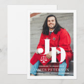 Law School Afstuderen aankondiging (Voorkant / Achterkant)