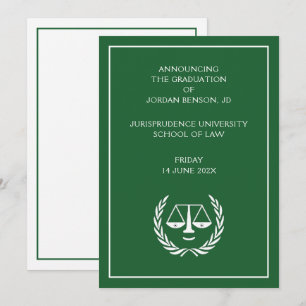 Law School Afstuderen aankondiging