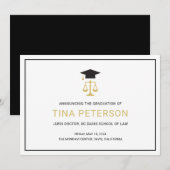 Law School Afstuderen aankondiging (Voorkant / Achterkant)