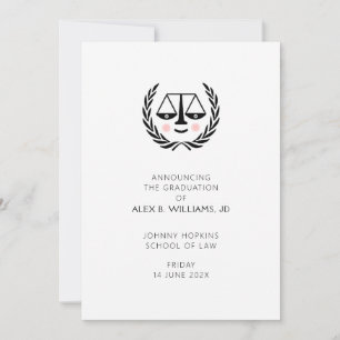 Law School Afstuderen aankondiging