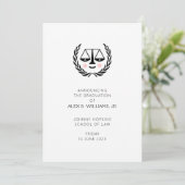 Law School Afstuderen aankondiging (Staand voorkant)